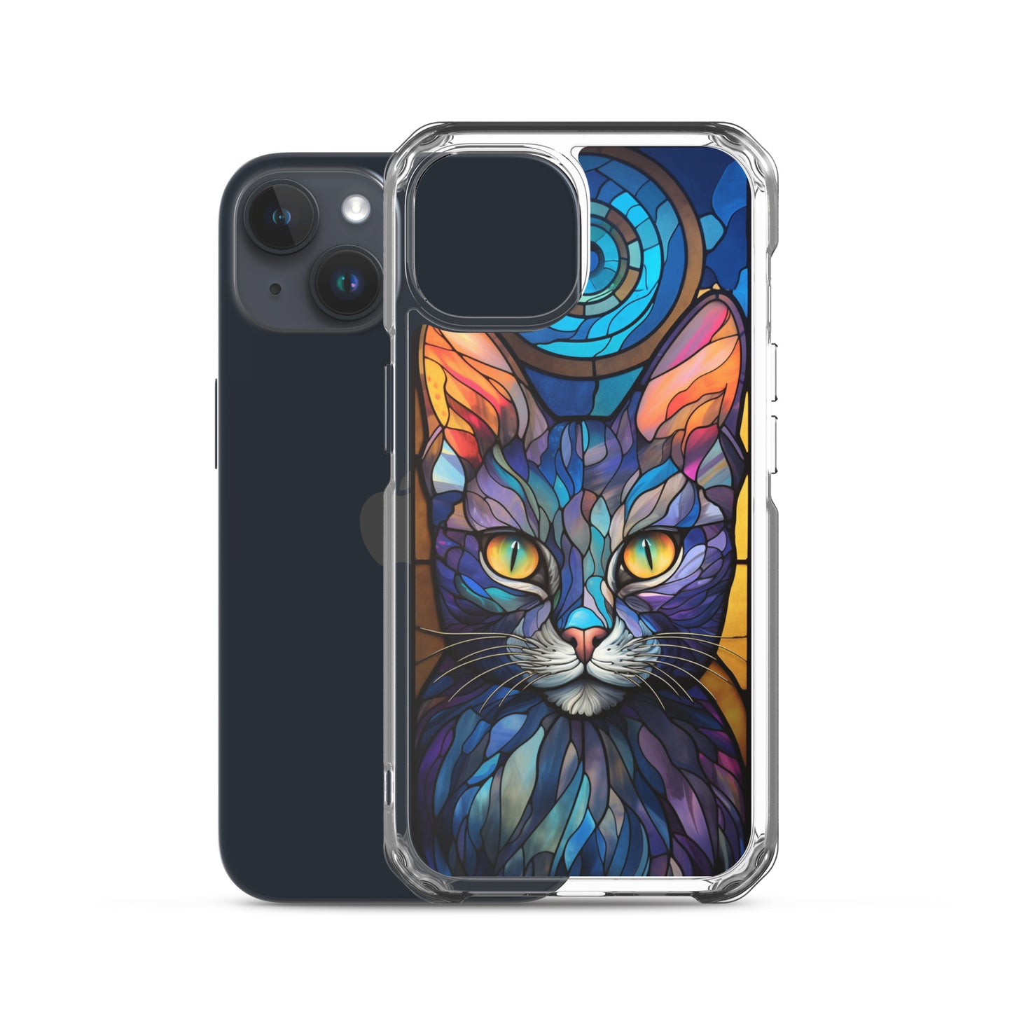 Stained Glass Cat iPhone Case