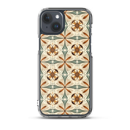 iPhone Case Ornate Leaves Tile