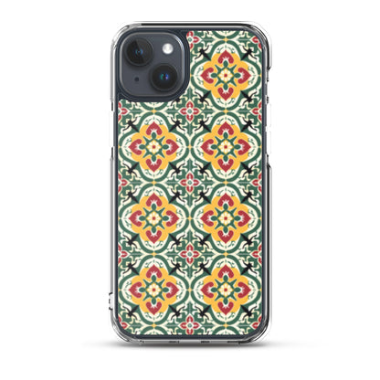 iPhone Case Colorful Traditional Maltese Cement Tile Pattern