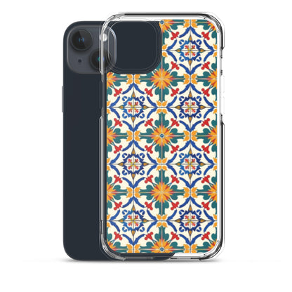 iPhone Case Colorful Yellow & Green Mediterranean Tiles
