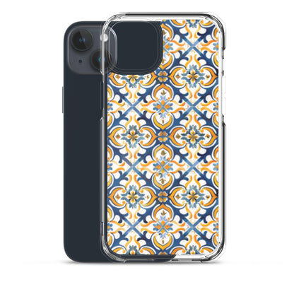 iPhone Case Colorful Spanish Tile Pattern
