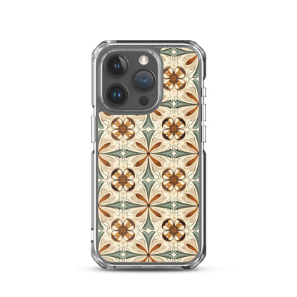 iPhone Case Ornate Leaves Tile