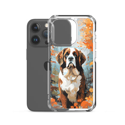 iPhone Case Painted St. Bernard