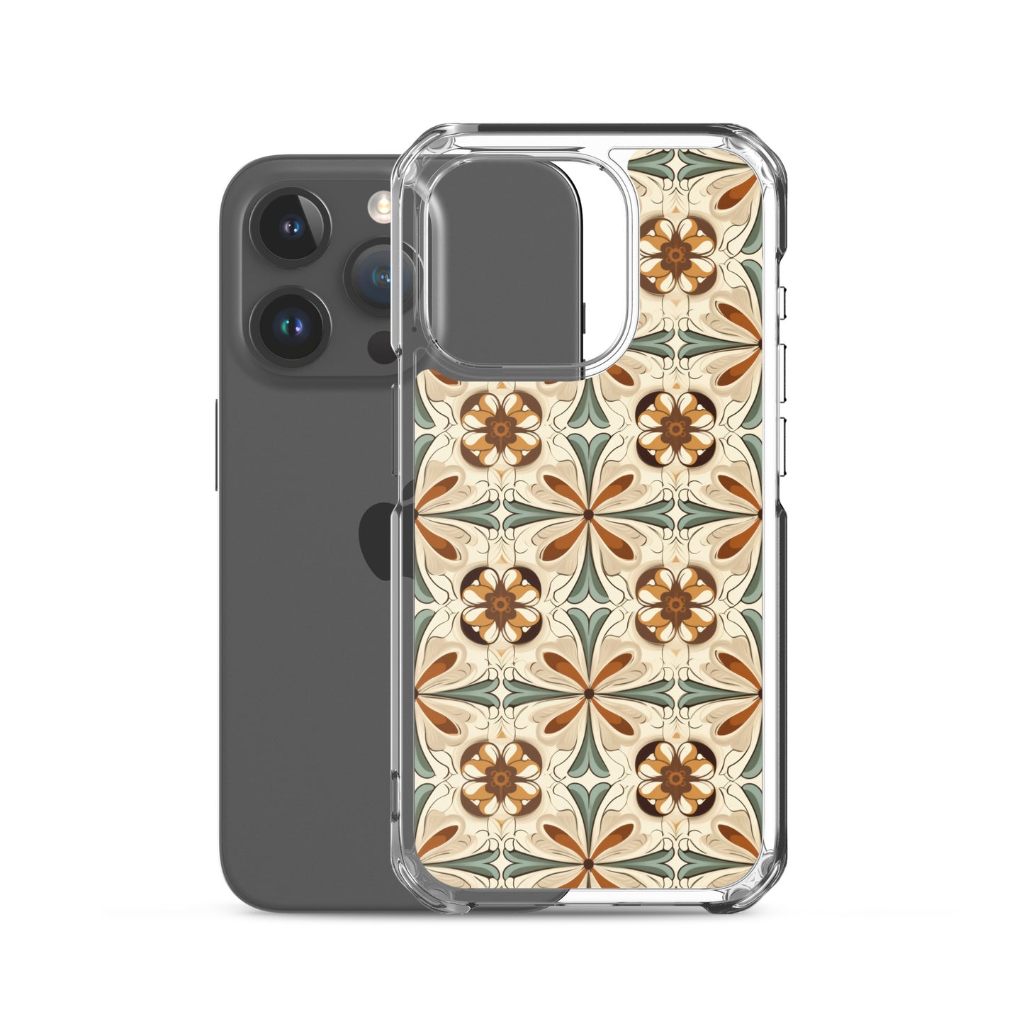 iPhone Case Ornate Leaves Tile