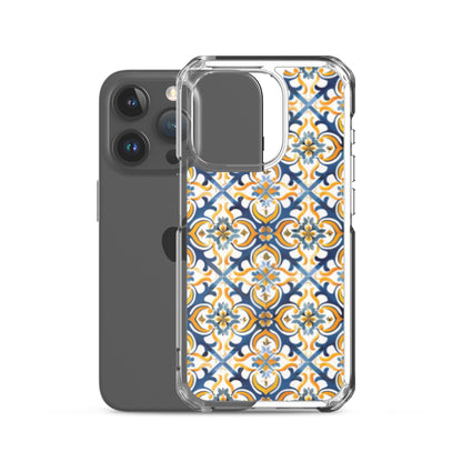 iPhone Case Colorful Spanish Tile Pattern
