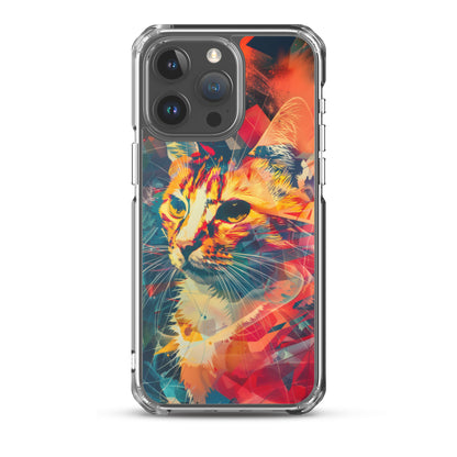 Pop Art Cat in Rosenquist Style iPhone Case