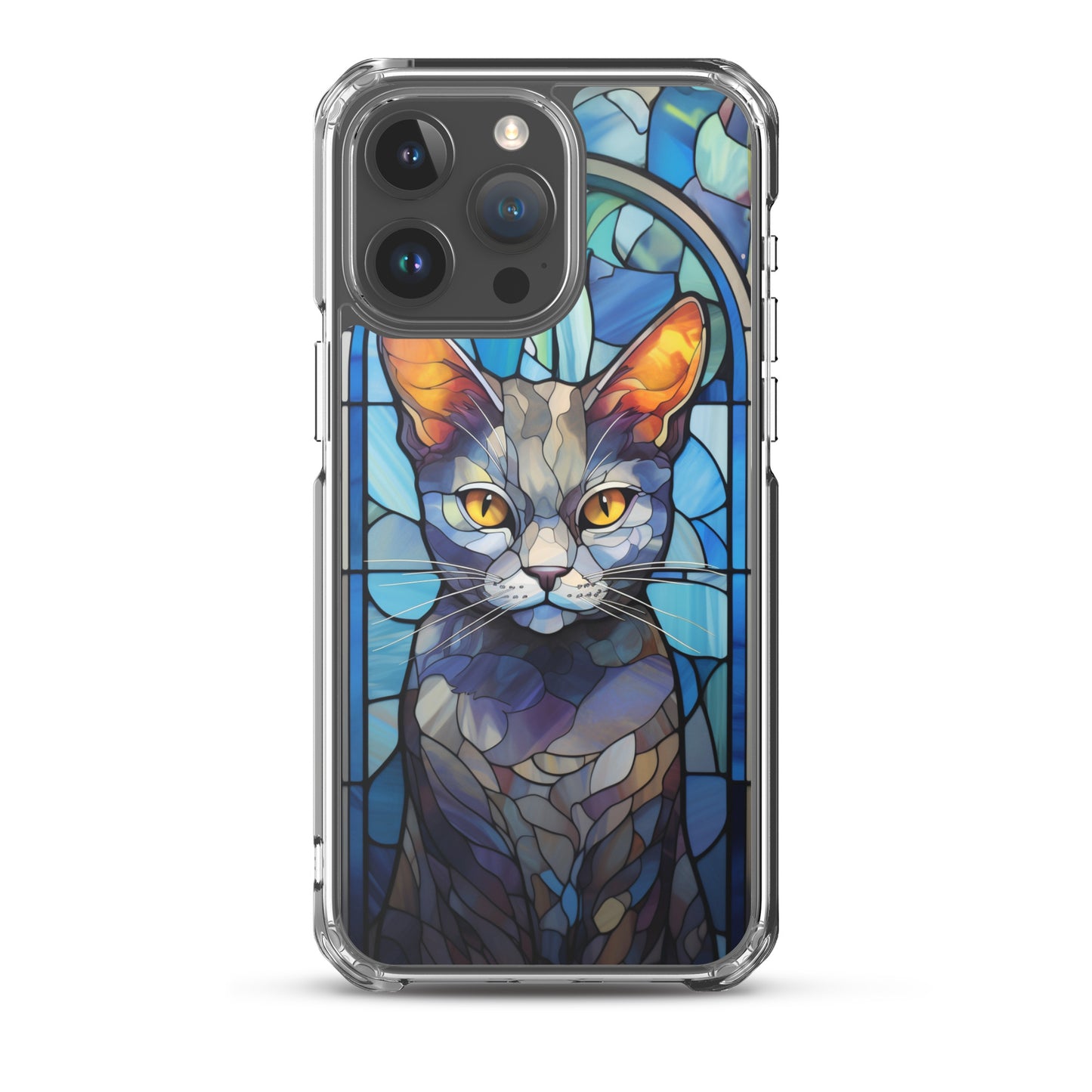Stained Glass Cat #2 iPhone Case