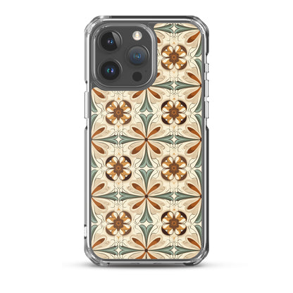 iPhone Case Ornate Leaves Tile