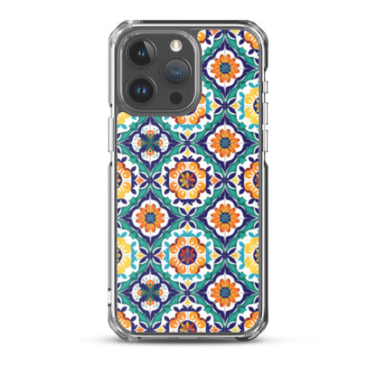 iPhone Case Talavera Tiles Green and Blue