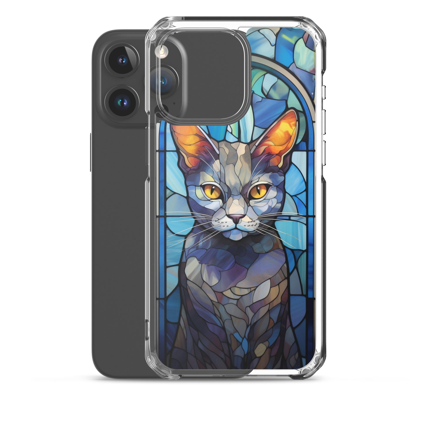 Stained Glass Cat #2 iPhone Case