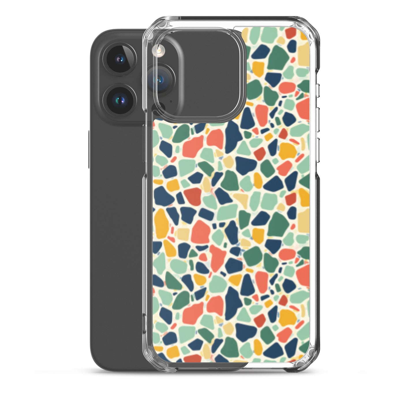 iPhone Case Colorful Retro Terrazzo Tile