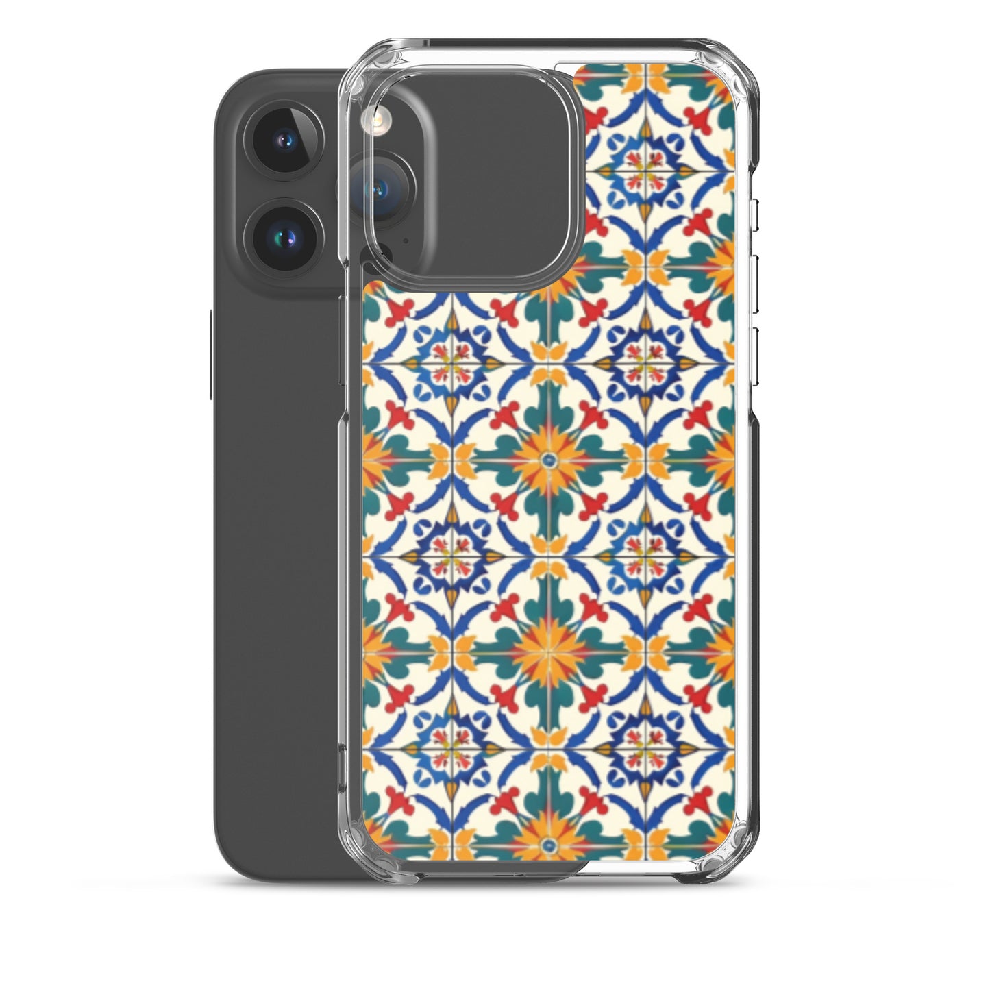 iPhone Case Colorful Yellow & Green Mediterranean Tiles