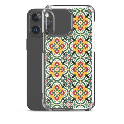 iPhone Case Colorful Traditional Maltese Cement Tile Pattern