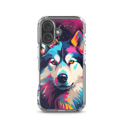 iPhone Case Painted Siberian Huskie