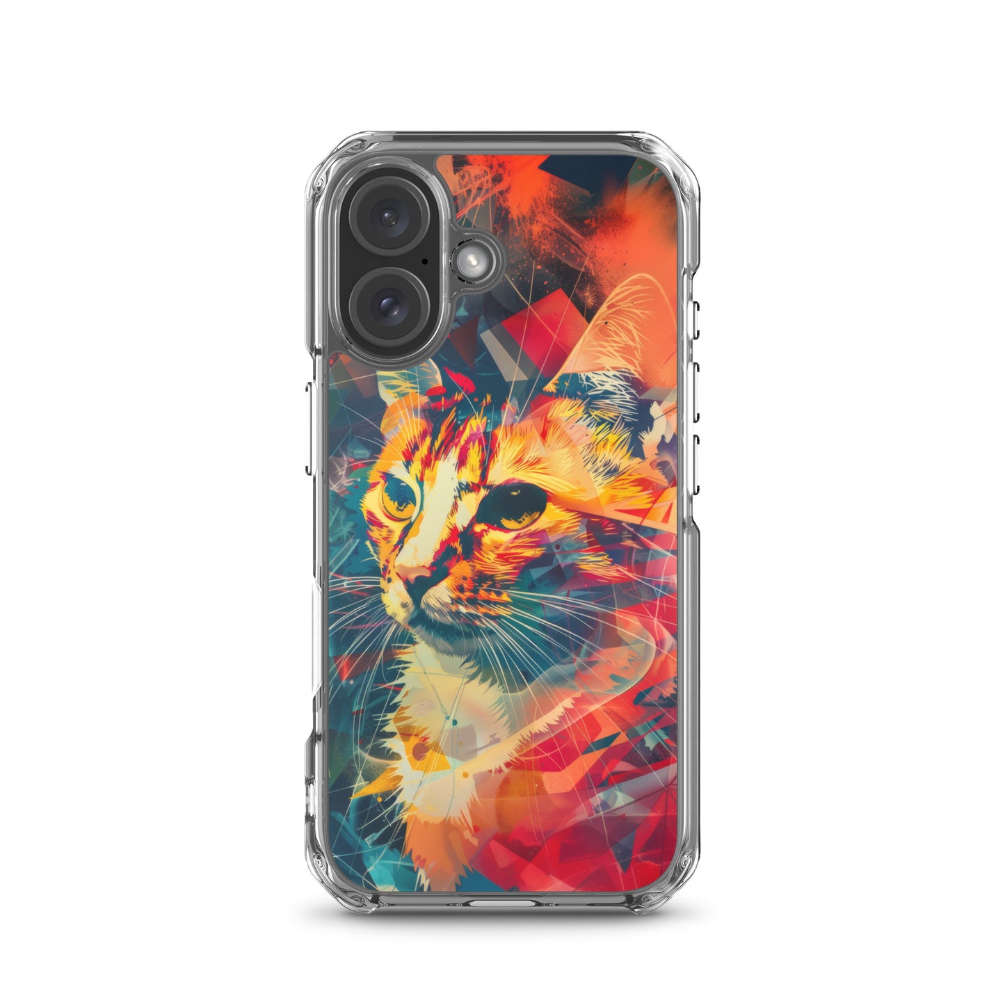 Pop Art Cat in Rosenquist Style iPhone Case