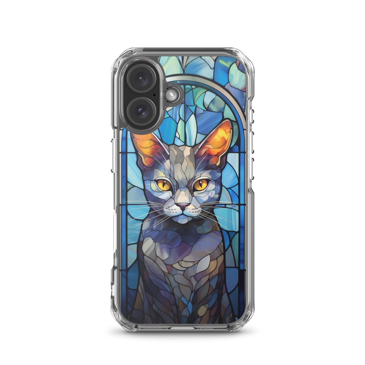 Stained Glass Cat #2 iPhone Case
