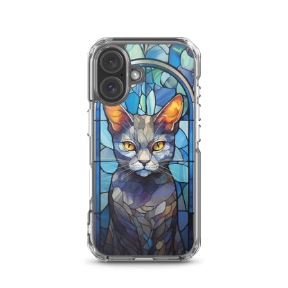 Stained Glass Cat #2 iPhone Case