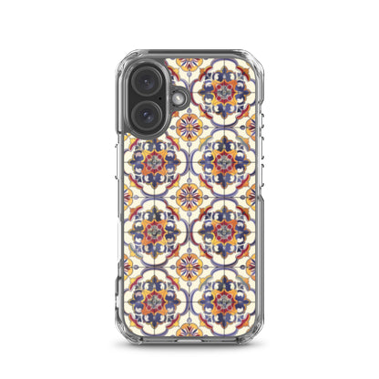 iPhone Case Classic Victorian Tile Blue