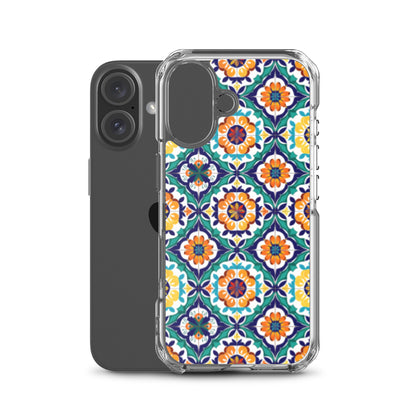 iPhone Case Talavera Tiles Green and Blue