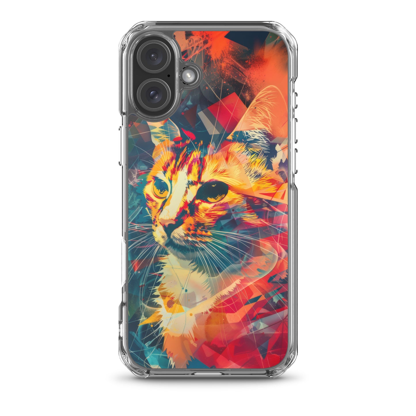 Pop Art Cat in Rosenquist Style iPhone Case