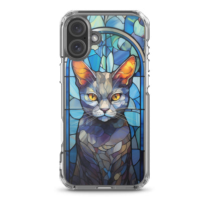 Stained Glass Cat #2 iPhone Case