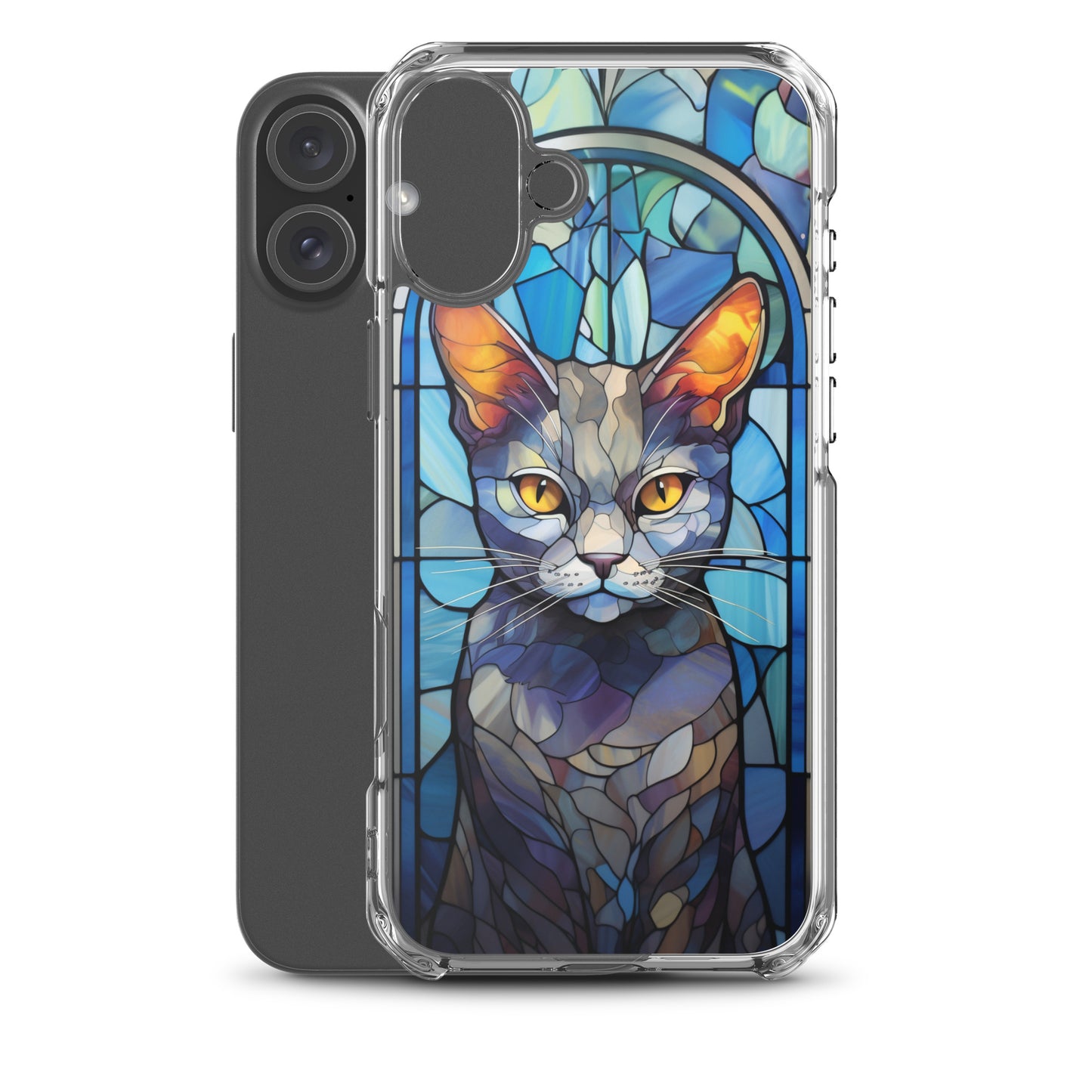 Stained Glass Cat #2 iPhone Case