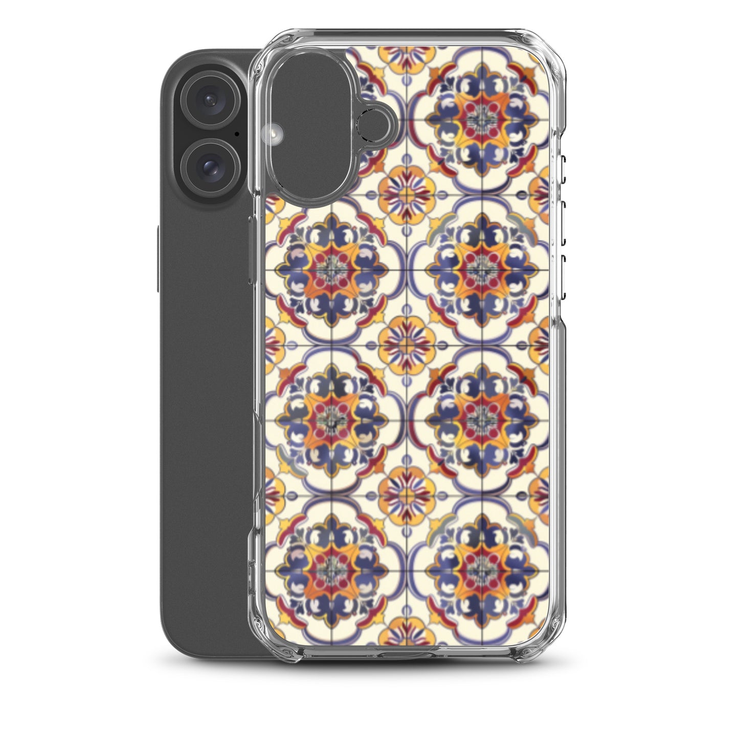 iPhone Case Classic Victorian Tile Blue