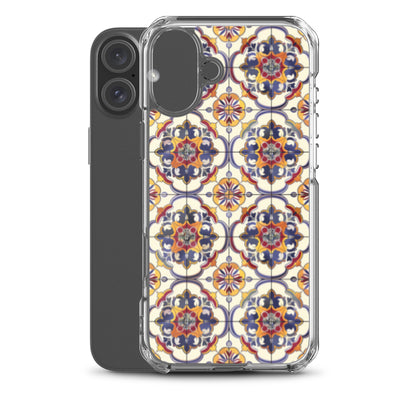iPhone Case Classic Victorian Tile Blue