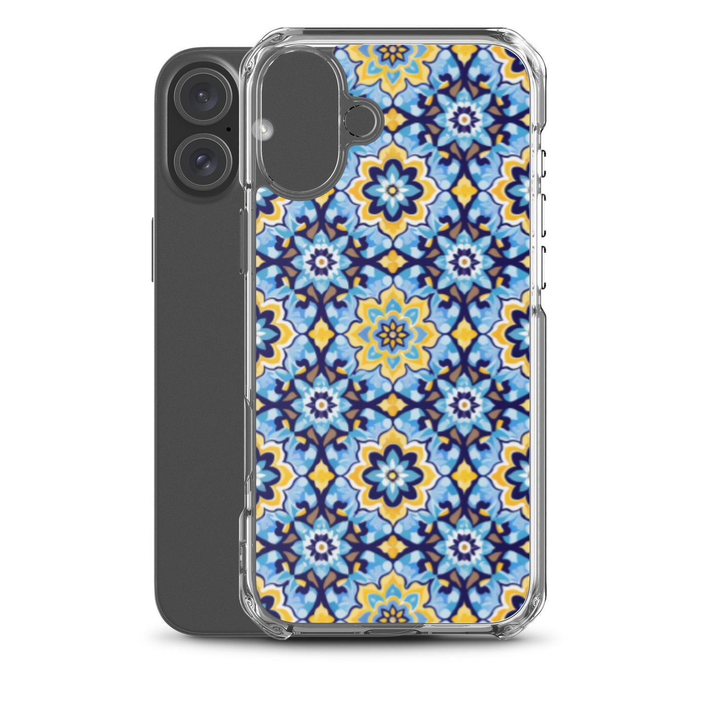 iPhone Case Kashi Tiles Yellow & Light Blue