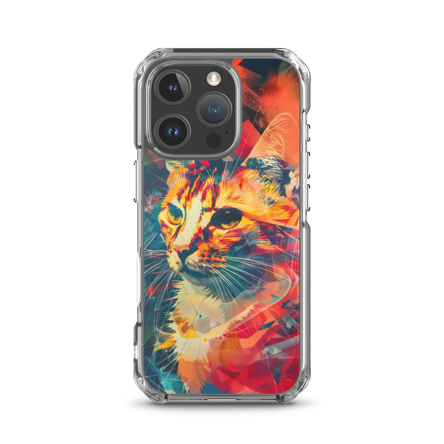 Pop Art Cat in Rosenquist Style iPhone Case