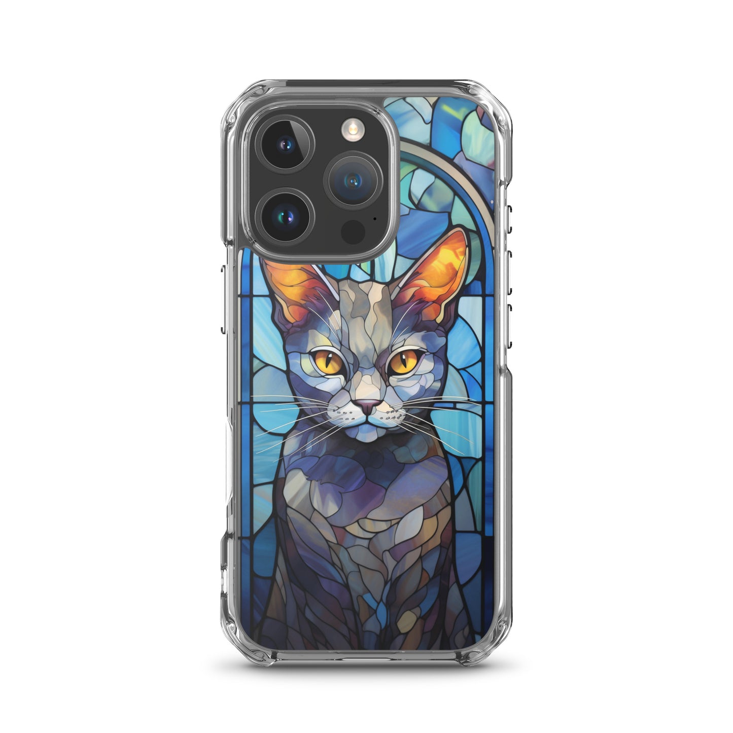 Stained Glass Cat #2 iPhone Case