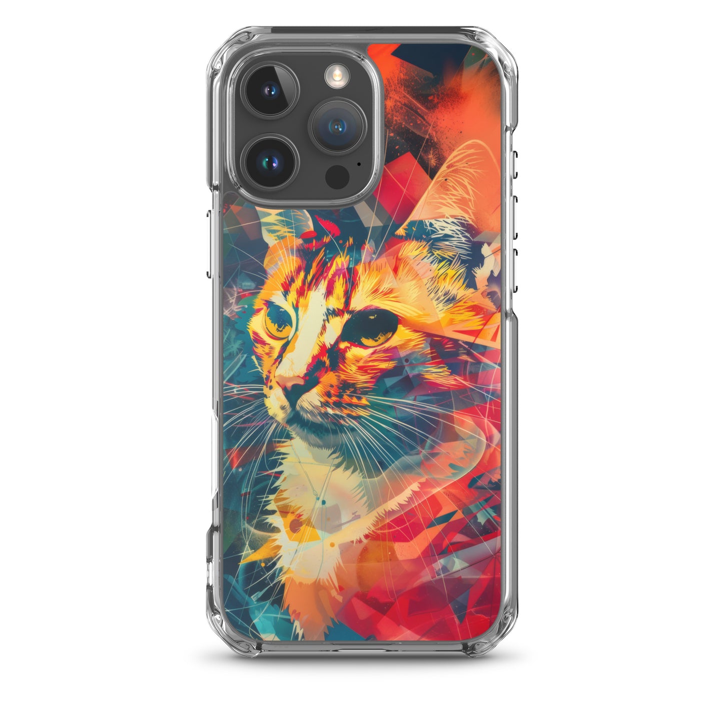 Pop Art Cat in Rosenquist Style iPhone Case
