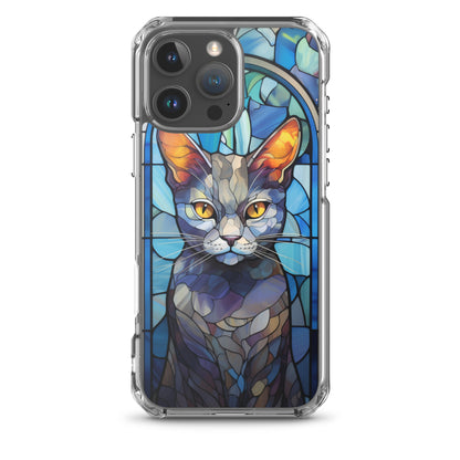 Stained Glass Cat #2 iPhone Case