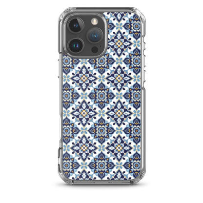 iPhone Case Classic Encaustic Tile Blue