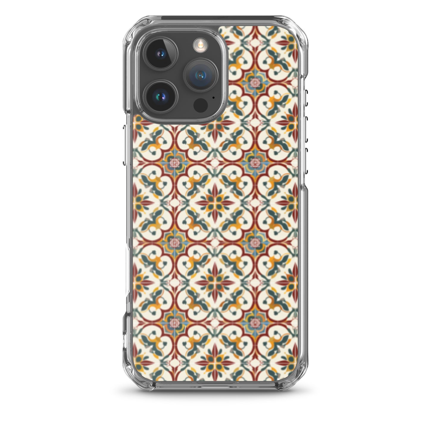 iPhone Case Classic Victorian Tile Red