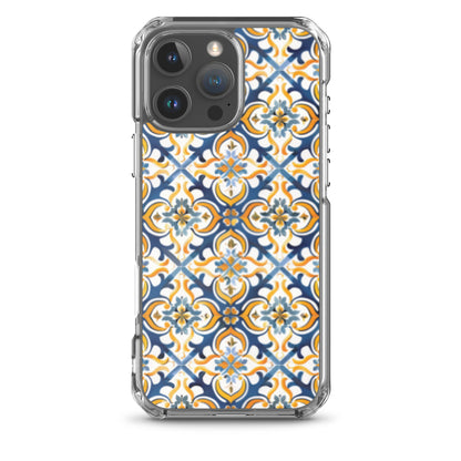iPhone Case Colorful Spanish Tile Pattern