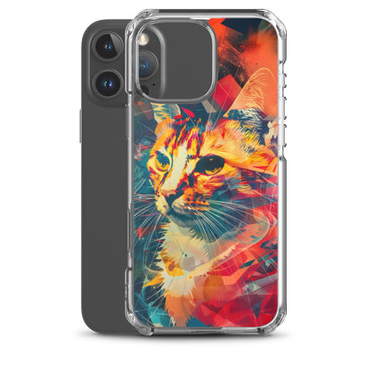 Pop Art Cat in Rosenquist Style iPhone Case