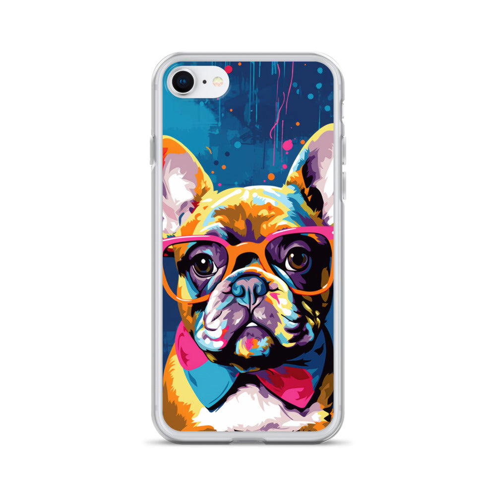 Painted Stylish French Bulldog iPhone Case