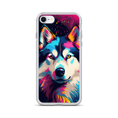 iPhone Case Painted Siberian Huskie