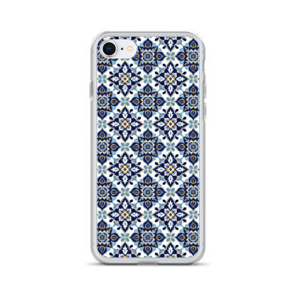 iPhone Case Classic Encaustic Tile Blue
