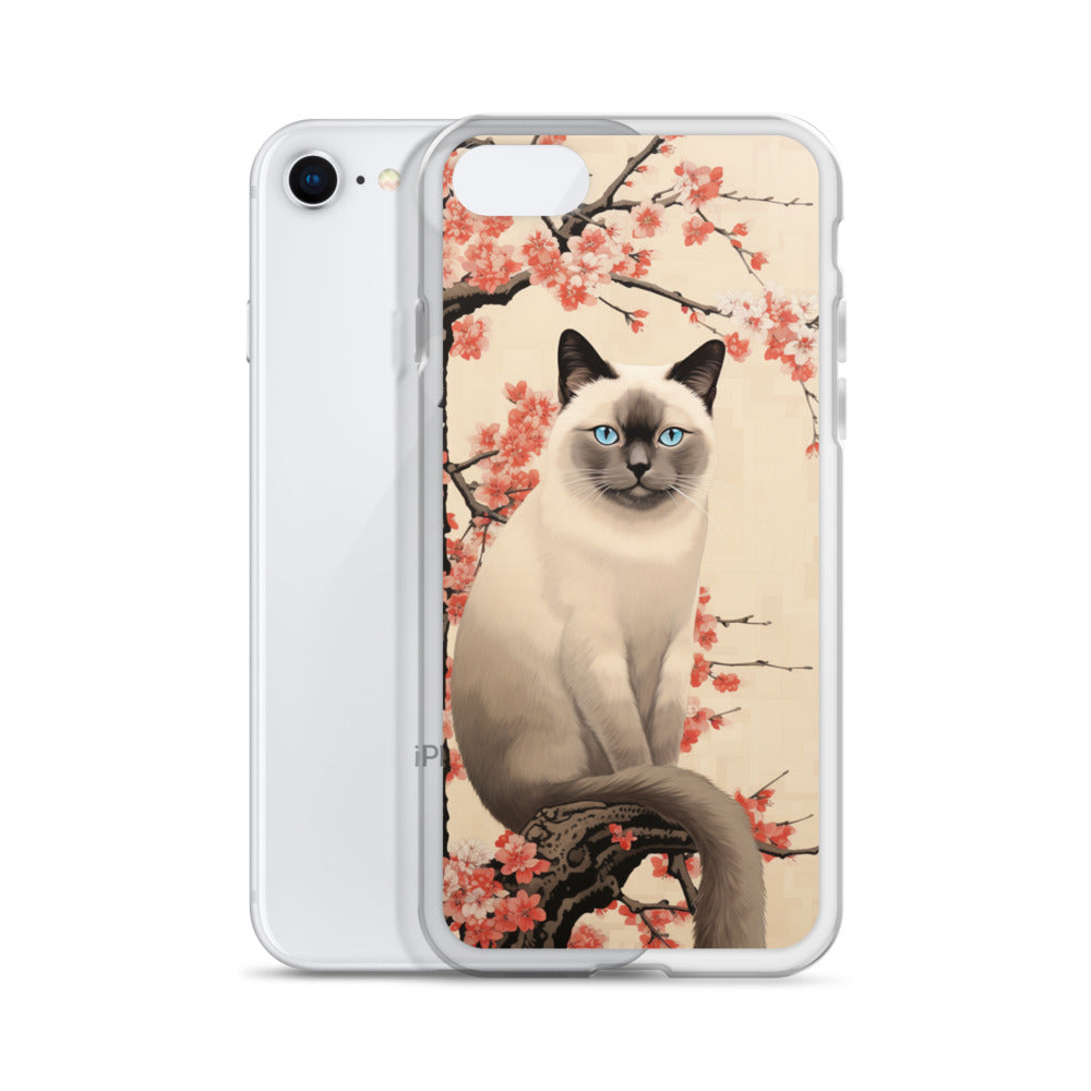 Ukiyo-e Siamese Cat iPhone Case
