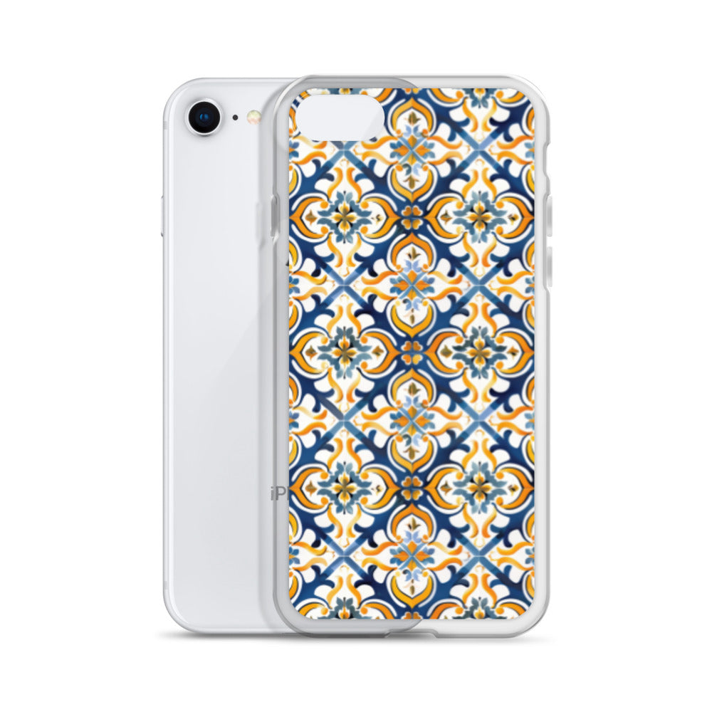iPhone Case Colorful Spanish Tile Pattern