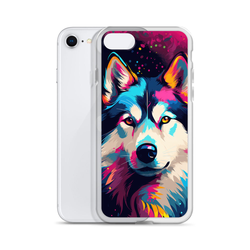 iPhone Case Painted Siberian Huskie