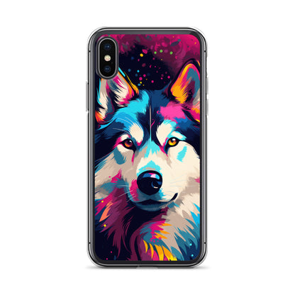 iPhone Case Painted Siberian Huskie