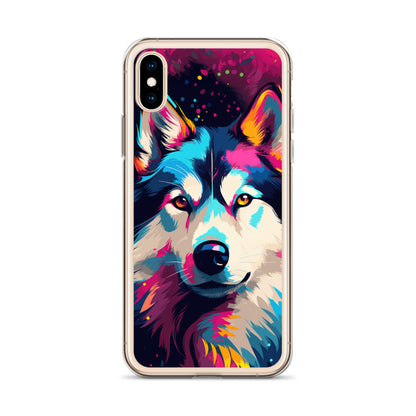 iPhone Case Painted Siberian Huskie