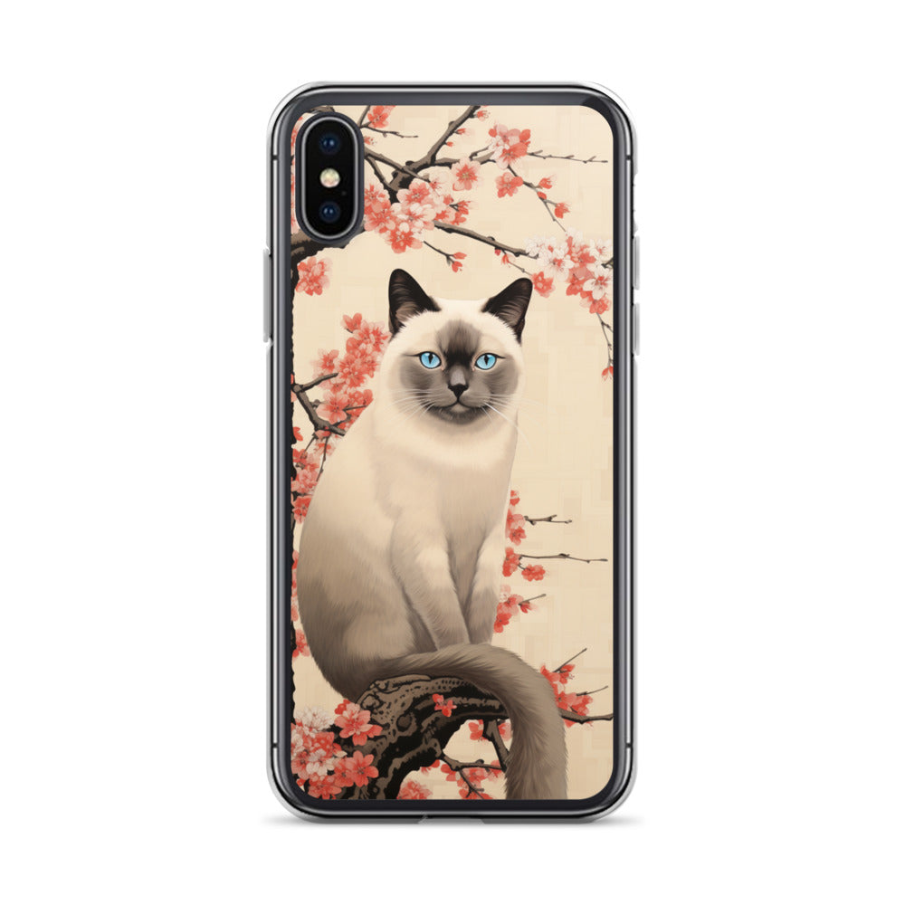 Ukiyo-e Siamese Cat iPhone Case