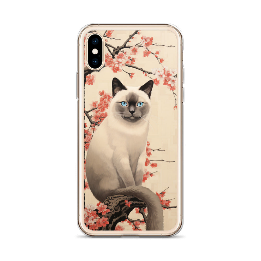 Ukiyo-e Siamese Cat iPhone Case