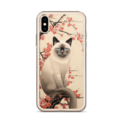 Ukiyo-e Siamese Cat iPhone Case