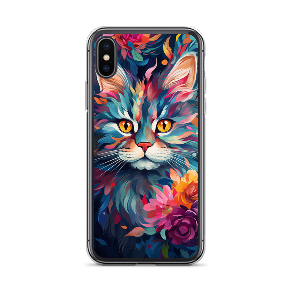 Painted Cat iPhone Case
