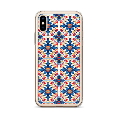 iPhone Case Talavera Tiles Blue and Red